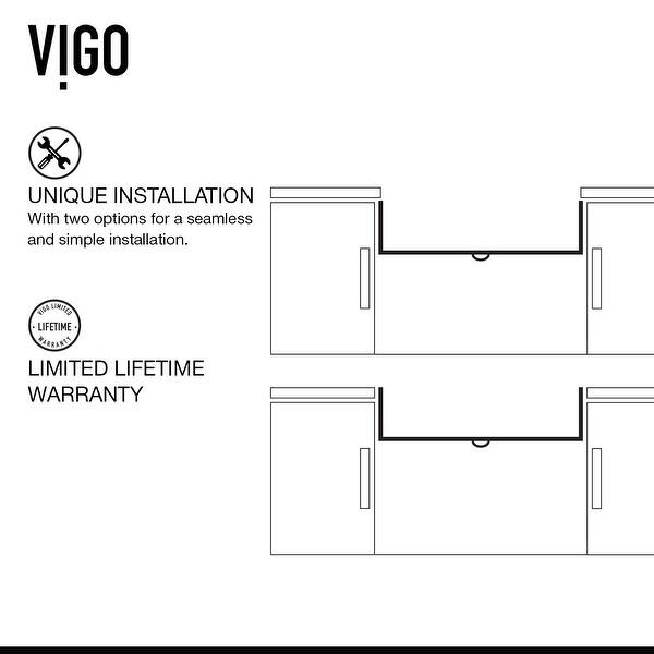 Vigo VGRA3618SQK1 Matte Stone 36" Farmhouse Single Basin Matte Stone